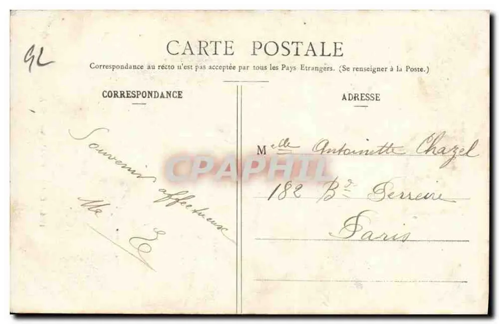 Clamart — A Igreja — G. I. n° 1644 - Verso