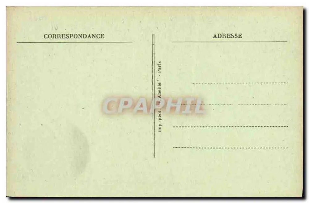 Clichy - Park Denain - Künstlerische Ansicht — Verlag 'Abeille' Paris, Nr. 27 - Rückseite