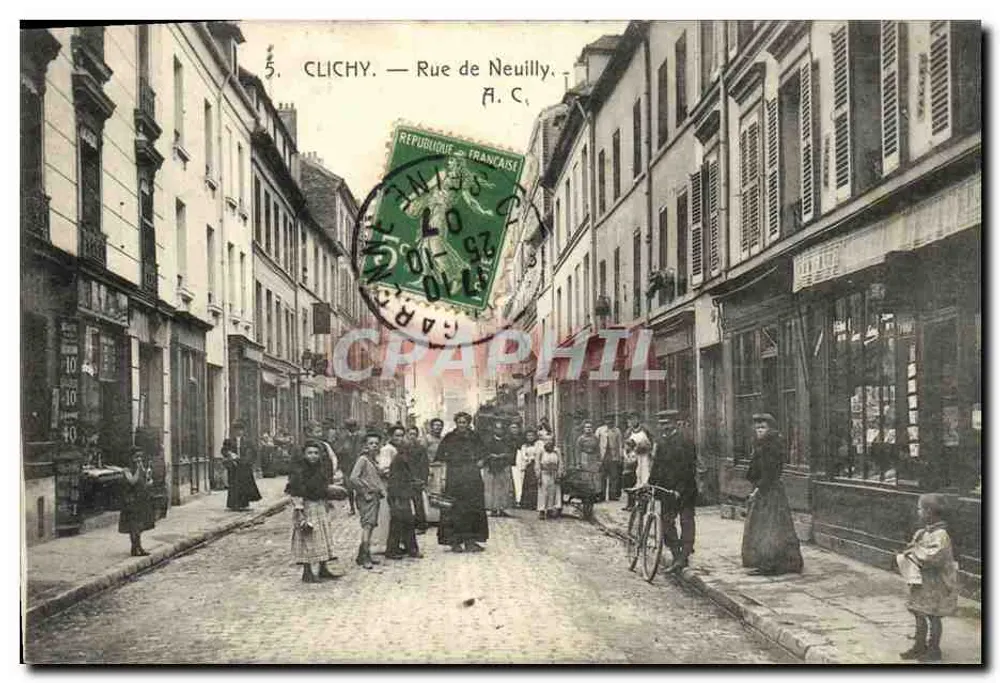 Clichy — Rue de Neuilly — A. C. - Recto