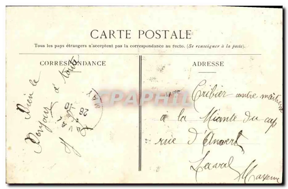 Clichy — Rue de Neuilly — A. C. - Verso