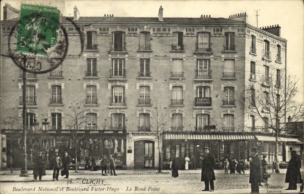 Boulevard National und Boulevard Victor-Hugo - Le Rond-Point — Clichy — D'Abelitte - Vorderseite