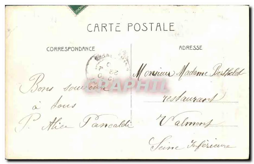 ClICHY — Boulevard Victor Hugo, in der Nähe der rue Bonnet — N° 55, Verleger nicht sichtbar - Rückseite