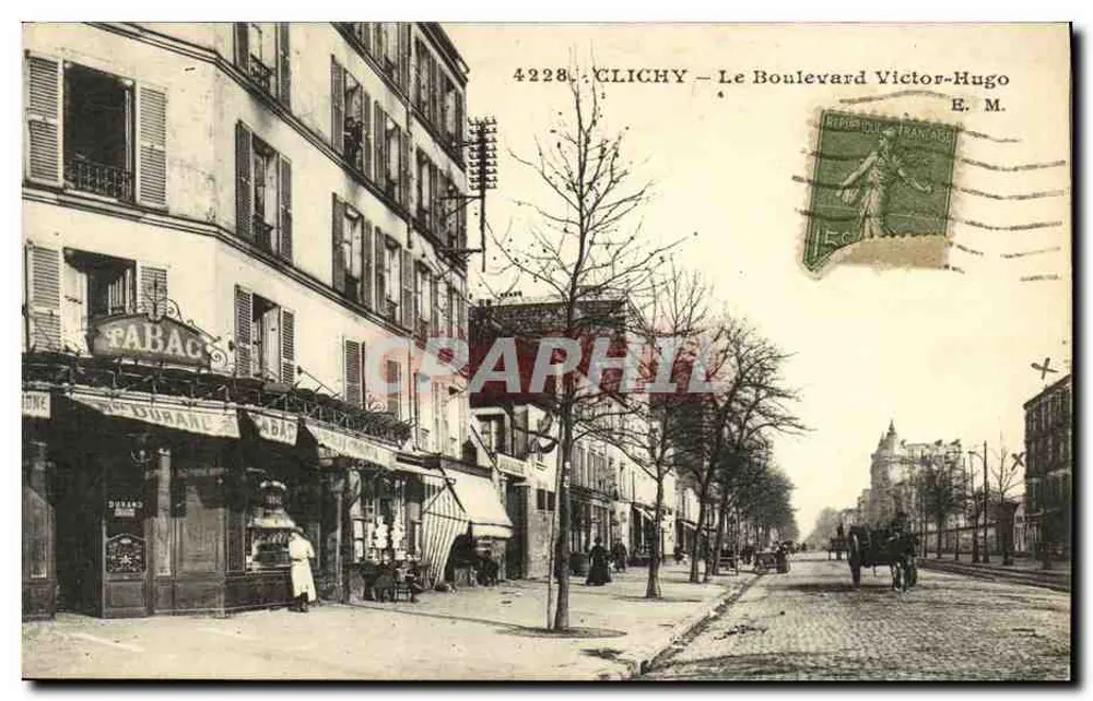 ClICHY — O Boulevard Victor-Hugo — E. M. - Frente