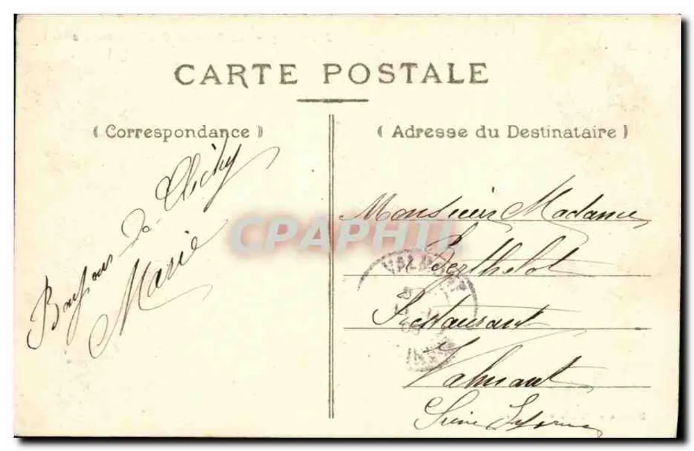 Clichy — Bahnhof Clichy-Levallois — Marque & Abeille, n°31 - Rückseite
