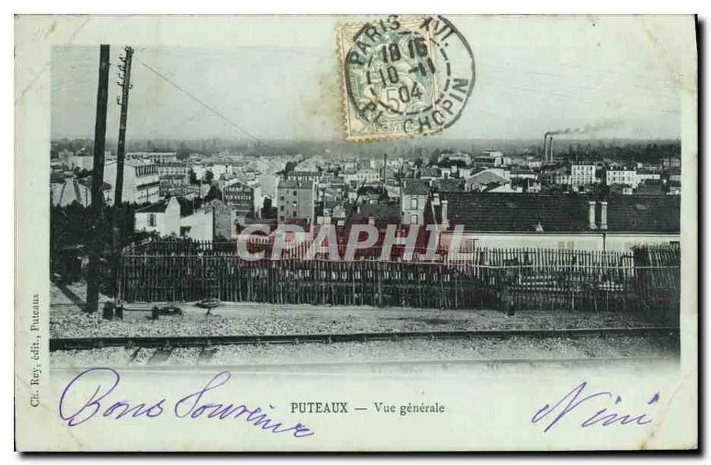 PUTEAX — Vue générale — éditeur Ck. Rey, édit. Puteaux - Frente