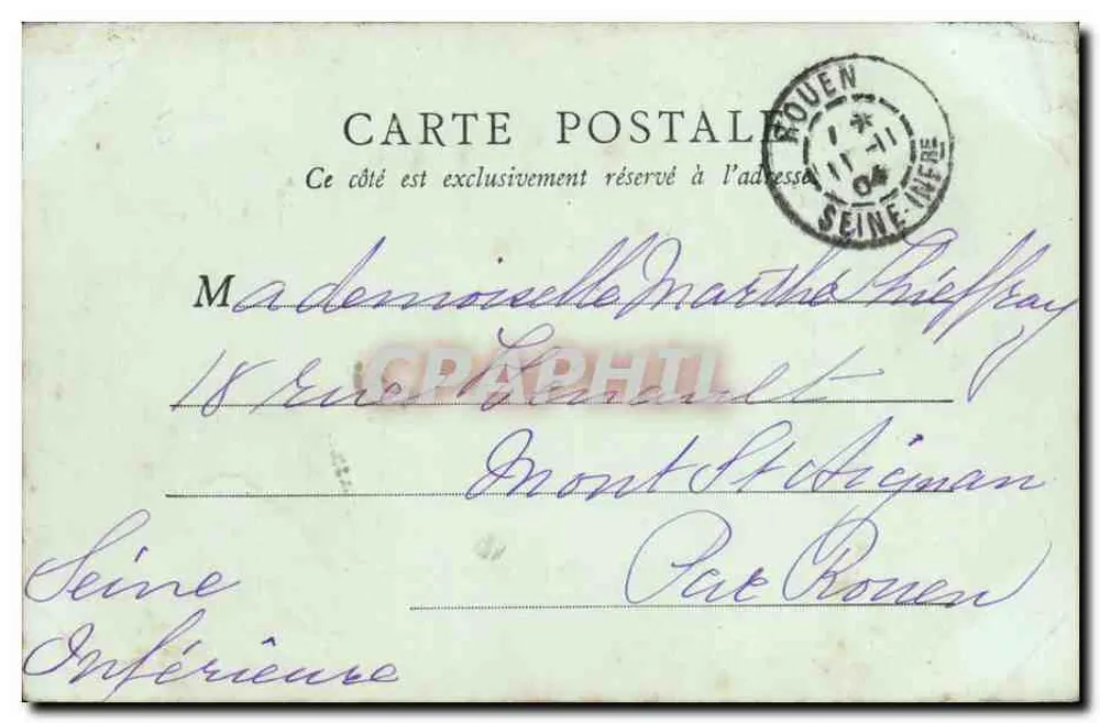 Puteaux — Le Barrage de Suresnes — Ch. Rey, édit., Puteaux - Verso