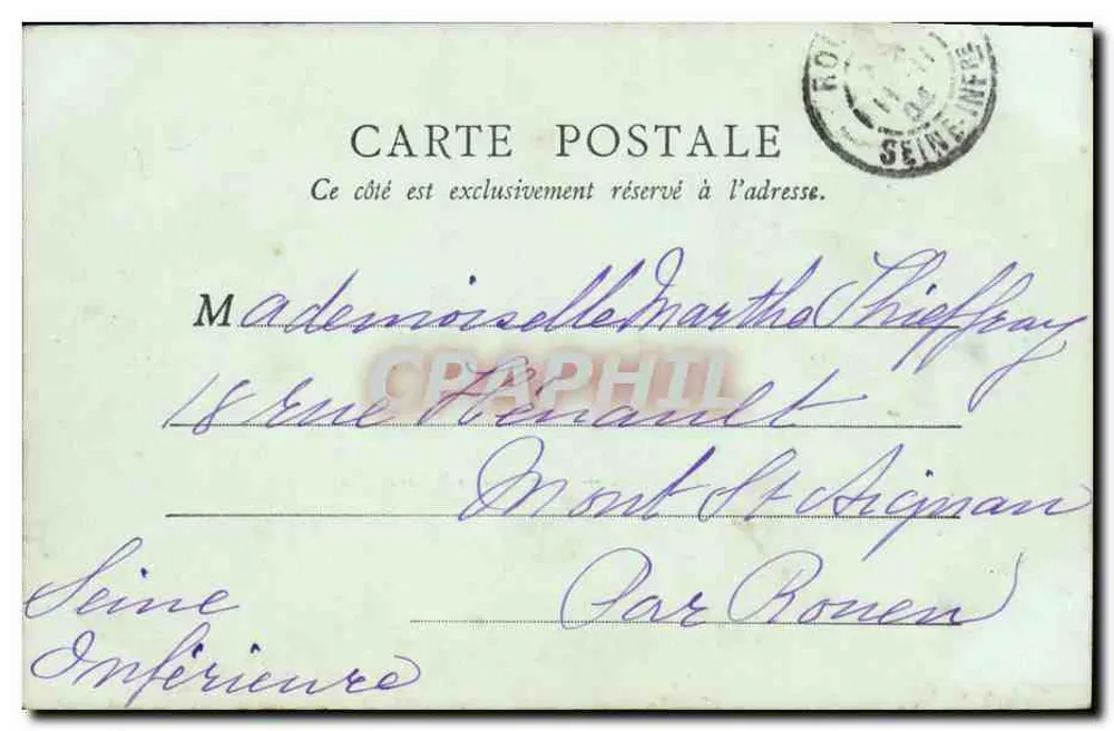 Puteaux — A subida da Estação — Ch. Rey, editor, Puteaux - Verso