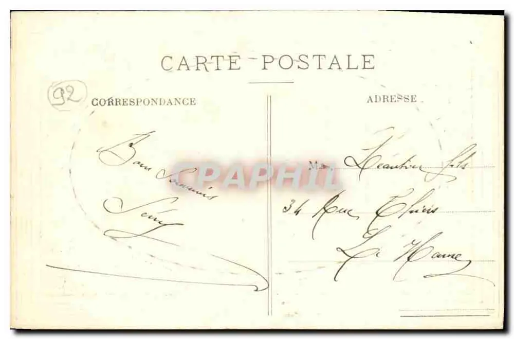 Puteaux — Molo Nazionale — Casa Guillemont, parrucchiere - Verso