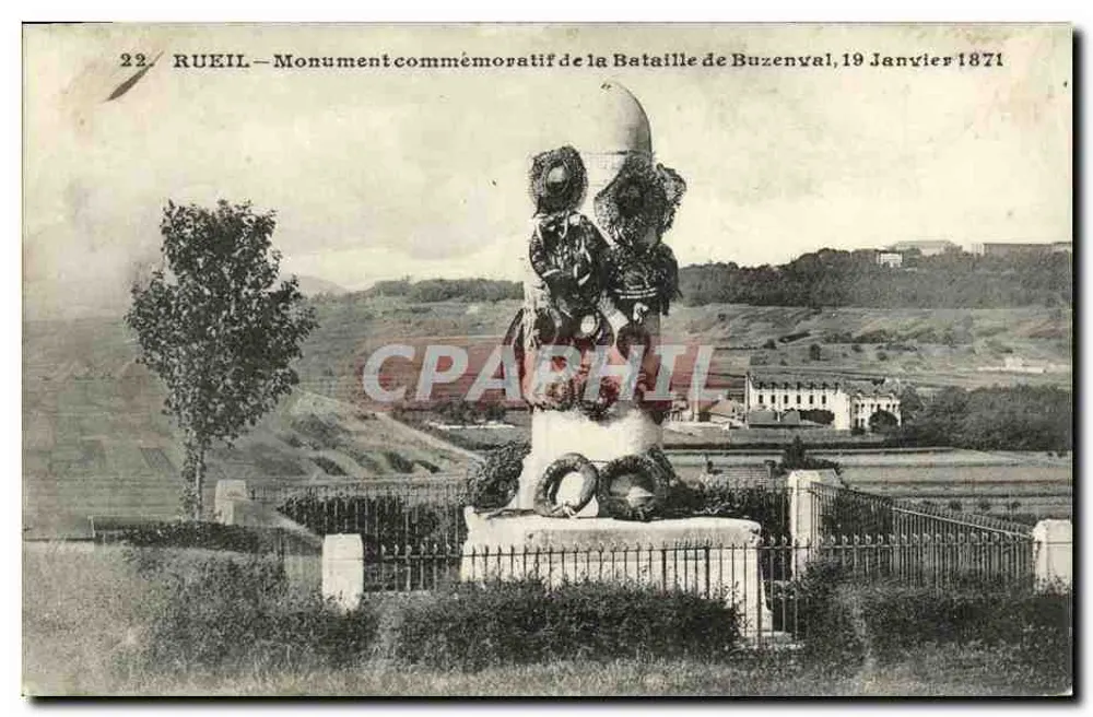 Rueil — Gedenkmonument zur Schlacht von Buzenval, 19. Januar 1871 - Vorderseite