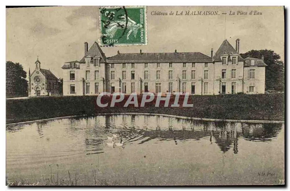 Castelo de La Malmaison — A Pequena Lagoa — ND. Fot - Frente