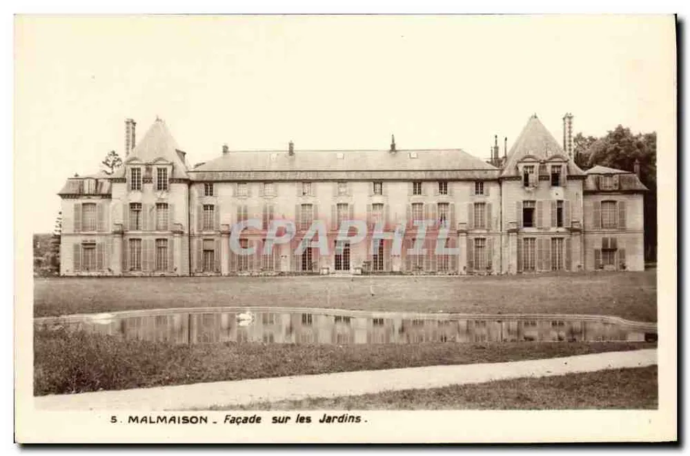 Malmaison — Fachada sobre os Jardins — Editor dos Museus Nacionais, Paris - Frente