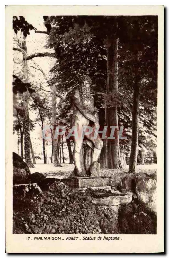 Malmaison - Estátua de Netuno - Puget - Frente