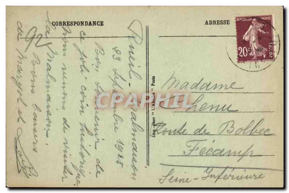 Castelo de La Malmaison — A Roseraie — Rueil — n°26 - Verso