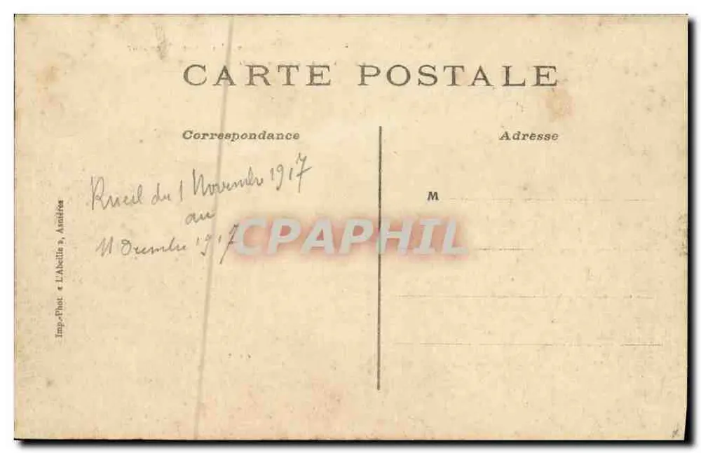 Rueil — La Malmaison unter dem Imperium — Der Ehrenhof (nach einer zeitgenössischen Kupferstechung) - Rückseite