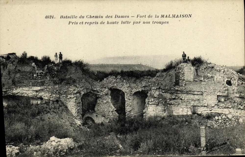 Schlacht am Chemin des Dames — Fort de la Malmaison — La Jonais - Vorderseite