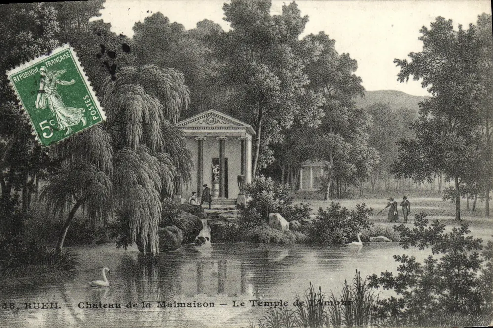 Château de la Malmaison — Le Temple de l'Amour — A. Oeart édit à Roeil - Recto