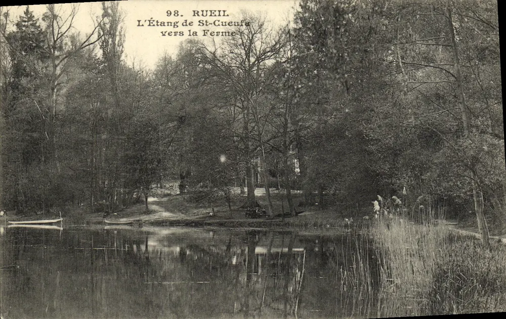 Der See von St-Cucufa in Richtung zur Farm — Rueil — A. Ossart Verlag Rueil - Vorderseite