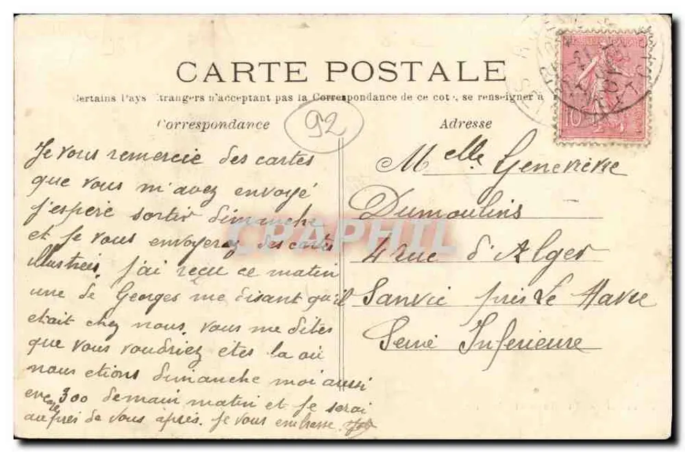 Rueil — Abfahrt der 16 — Verlag G. Baudinière Rueil cl. Capelle - Rückseite