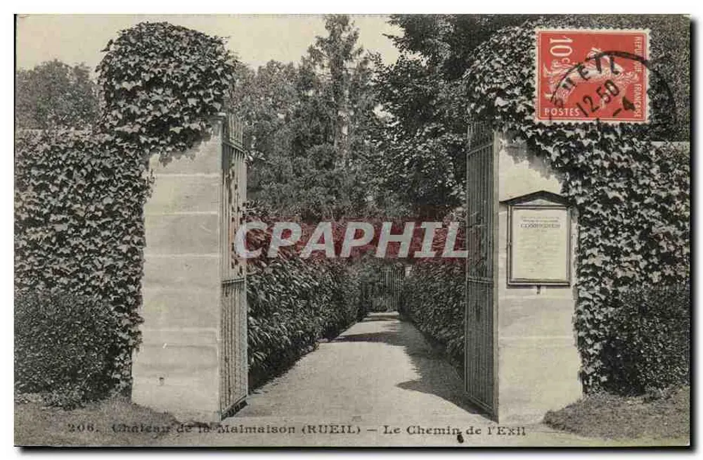 Castelo de La Malmaison (RUEIL) — O Caminho do Exílio — A. Ossart, editor, Rueil, n°206 - Frente