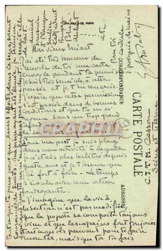 Saint-Cloud — O Parque — Bassin do Fer à Cheval — LL. - Verso