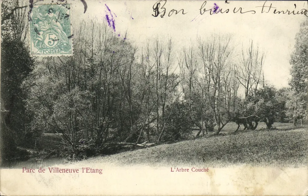 Parc de Villeneuve l'Etang — L'Arbre Couché — Édition Trianone No. 1614 - Vorderseite