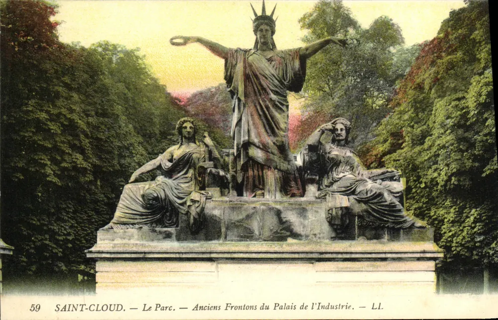 Saint-Cloud — Der Park — Ehemalige Giebel des Palastes der Industrie — LL. - Vorderseite
