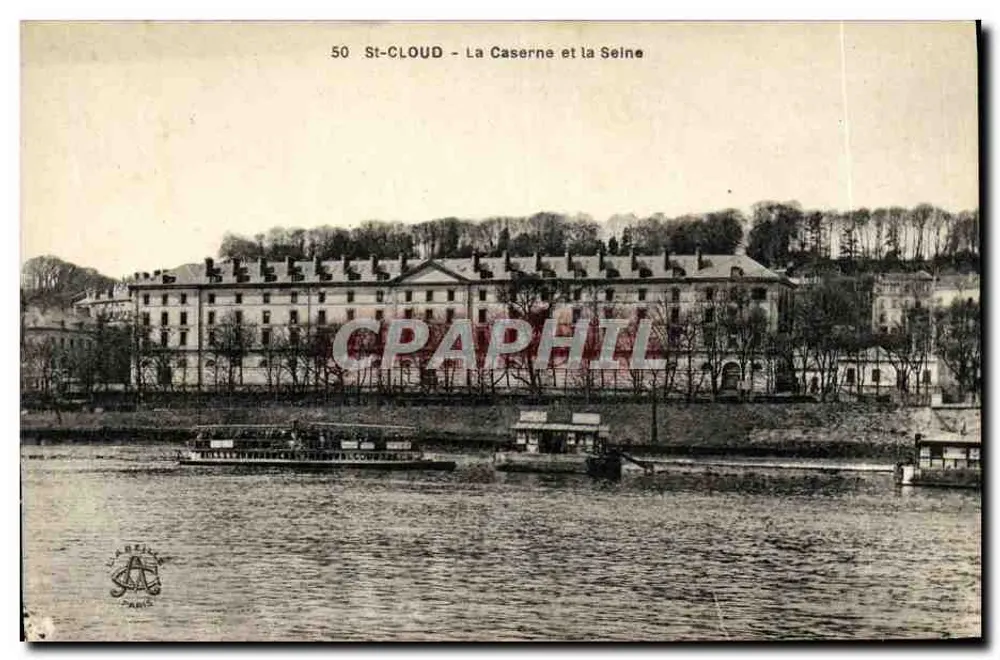 St-Cloud - Die Kasernen und die Seine — n°50 - Vorderseite