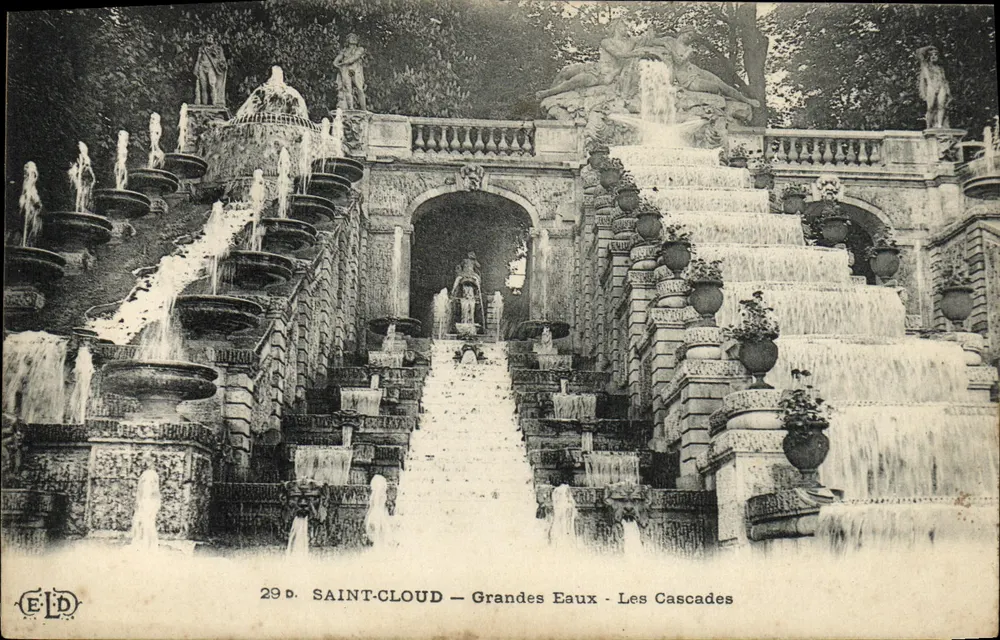 SAINT-CLLOUD — Grandes Eaux — Les Cascades — ELD - Frente