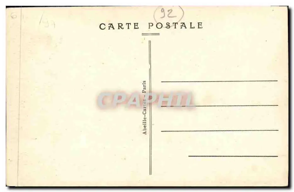 Saint-Cloud - Le Parc - Cèdre planté par Marie-Antoinette - Verso
