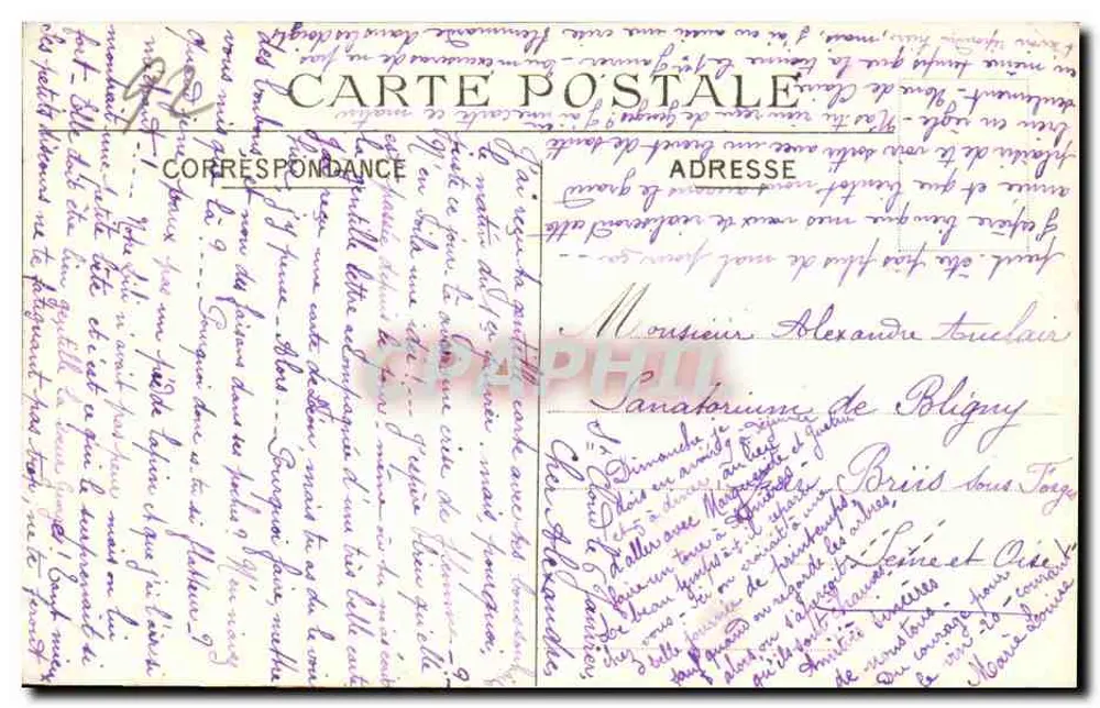 Saint-Cloud — Chalet, in dem Gounod lebte und starb — C.M. 102 - Rückseite