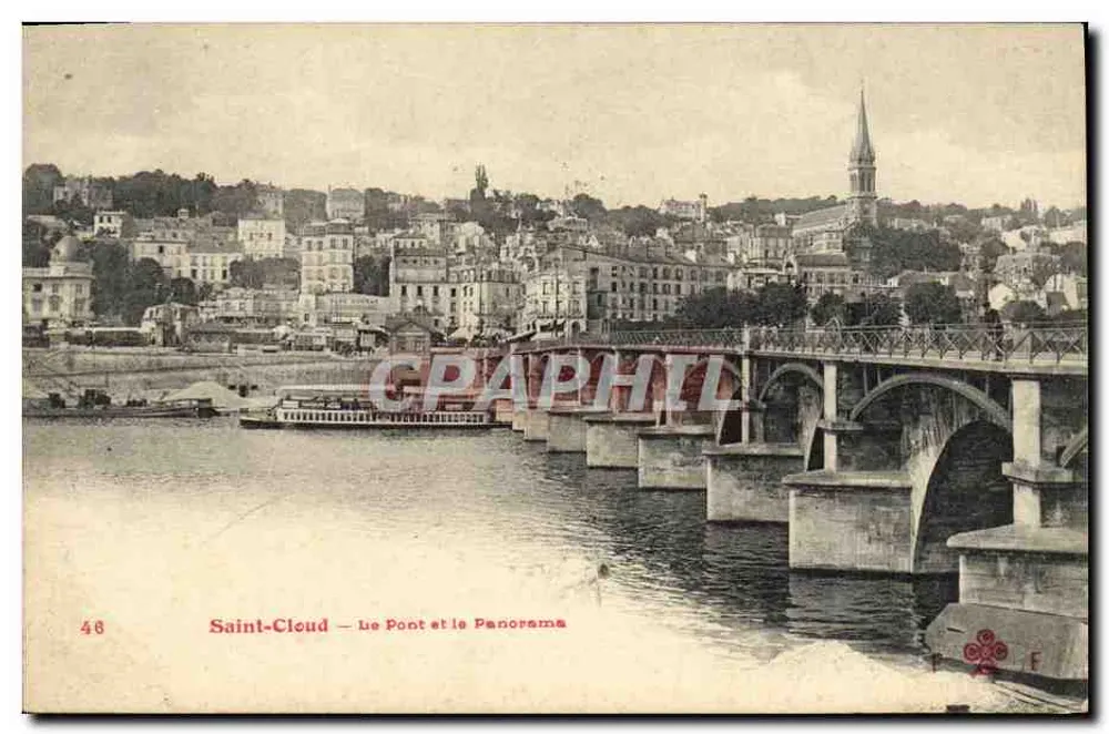 Saint-Cloud — Most i panorama - Awers