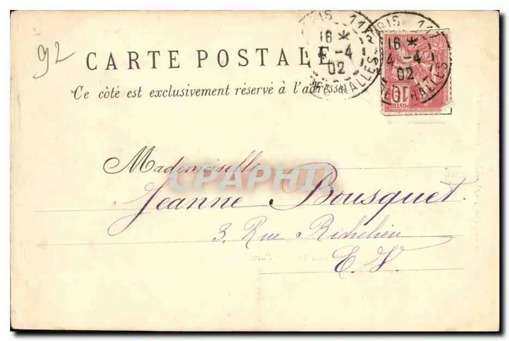 Porzellanfabrik — Sèvres — Ch. Mandron, Fotograf-Verleger in Saint-Cloud - Rückseite