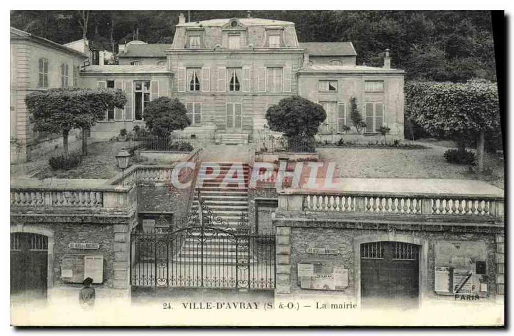 Ville-d'Avray (S.-O.) — A prefeitura — F. Fleury, foto-imp.-editora, Paris - Frente