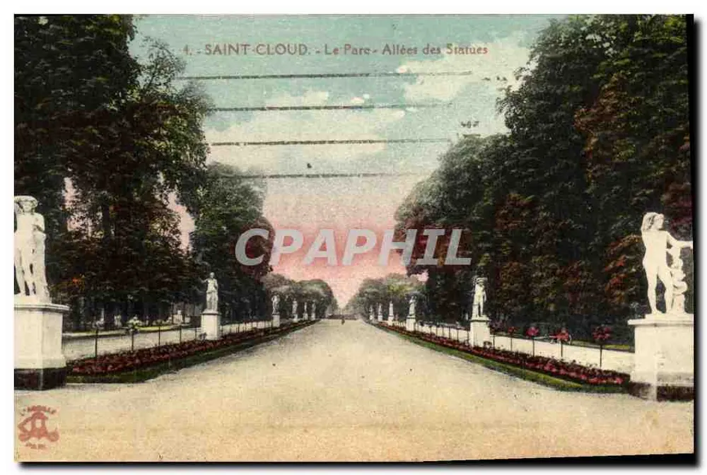 Saint-Cloud - O Parque - Avenidas das Estátuas - Frente