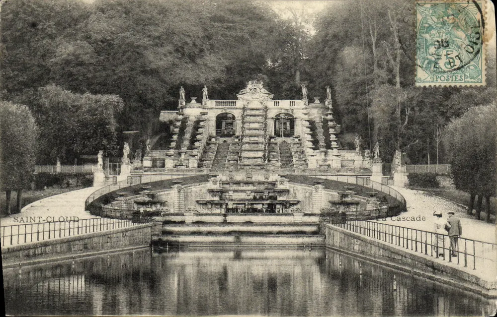Saint-Cloud — A Cascata — Editor desconhecido, número de série não visível - Frente