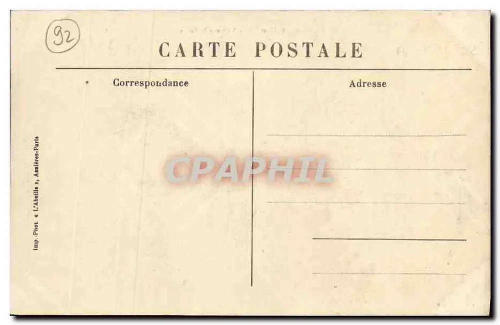 Saint-Cloud — Ansicht der Seine — L'Abeilla - Rückseite