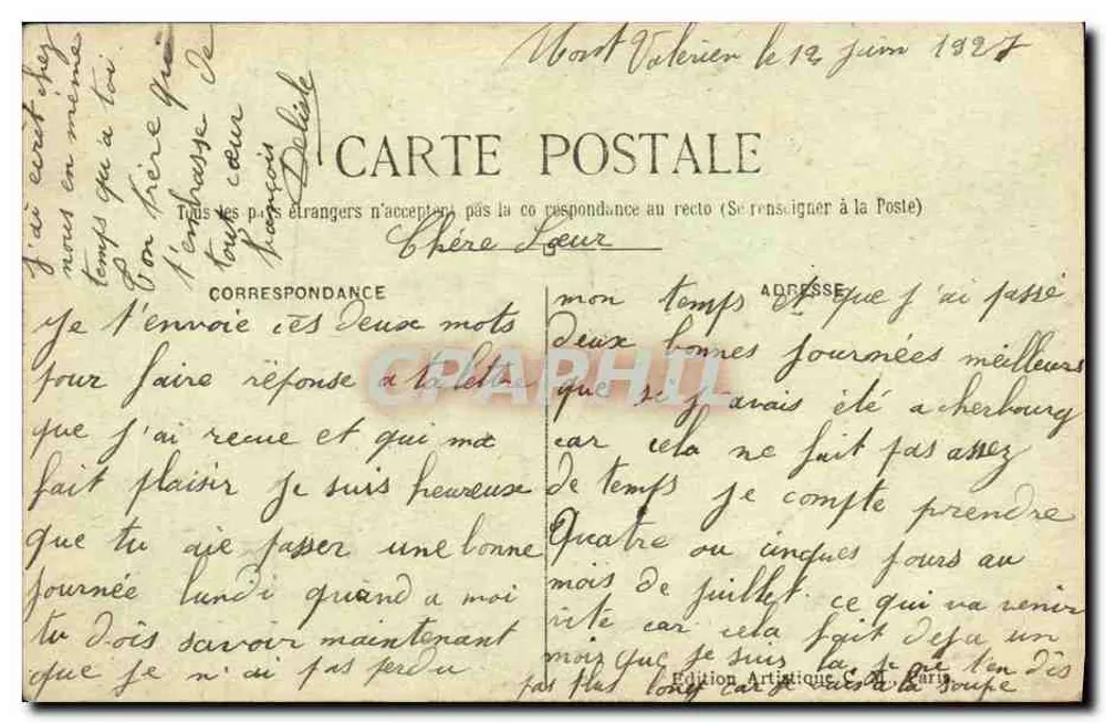 Suresnes — Die Gräben des Forts Mont-Valérien — C.M. n°22 - Rückseite