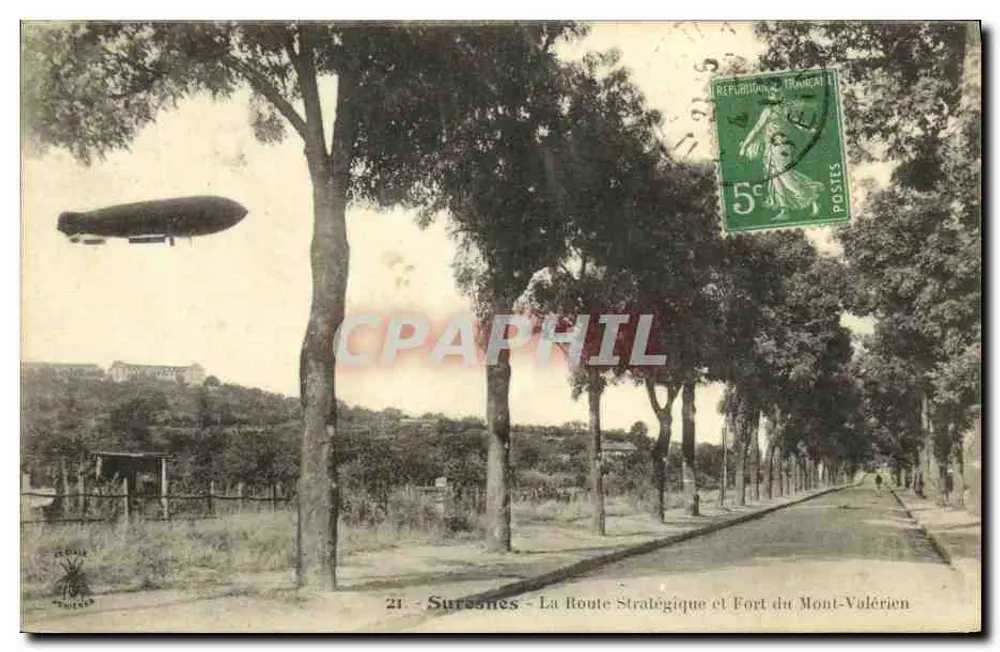 Suresnes - Die Strategische Straße und das Fort Mont-Volérien — Verlag Zéram, Nr. 21 - Vorderseite