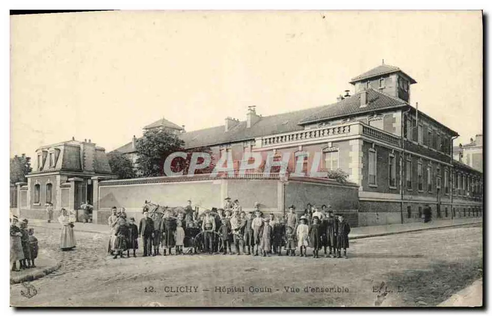 Clichy - Krankenhaus Gouin - Allgemeine Ansicht — E.L.D. n°12 - Vorderseite