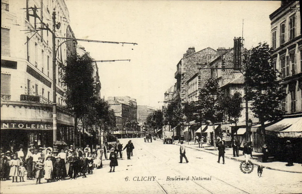 Clichy — Boulevard National — editor L. Meille, 54, rue de Paradis, Paris - Frente