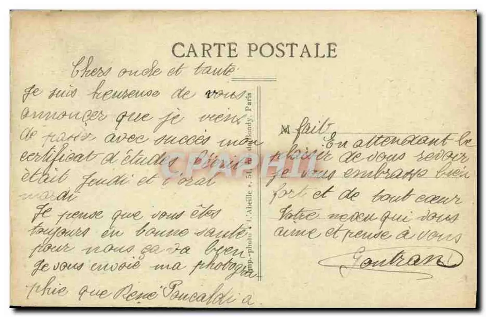 Clichy — Boulevard National — editor L. Meille, 54, rue de Paradis, Paris - Verso