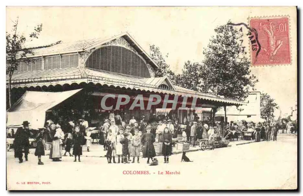 Pombas - O Mercado — G. Le Bretor, Fot. - Frente