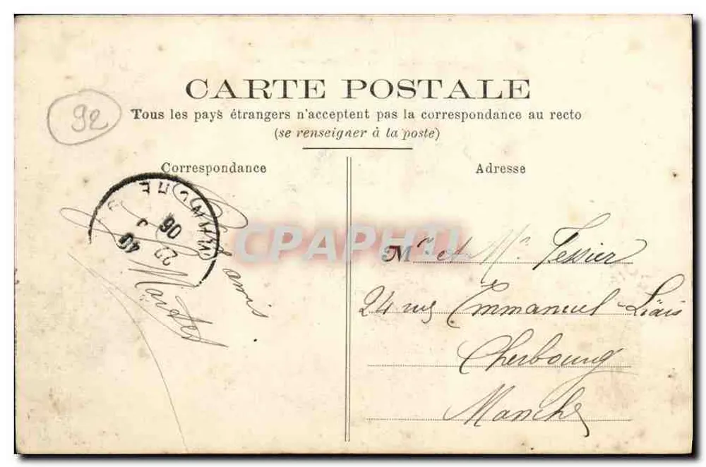 Courbevoie — Place Victor-Hugo — D.W.D. Éditeur - Verso