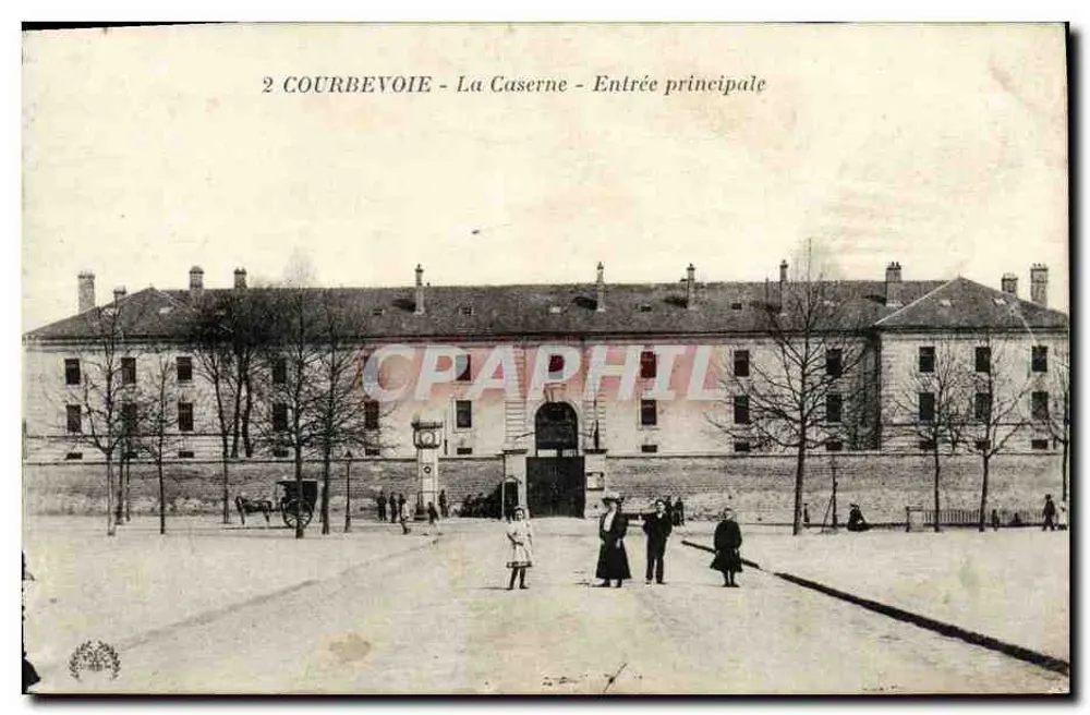 Courbevoie - La Caserne - Entrée principale — éditeur inconnu, n° de série non visible - Recto