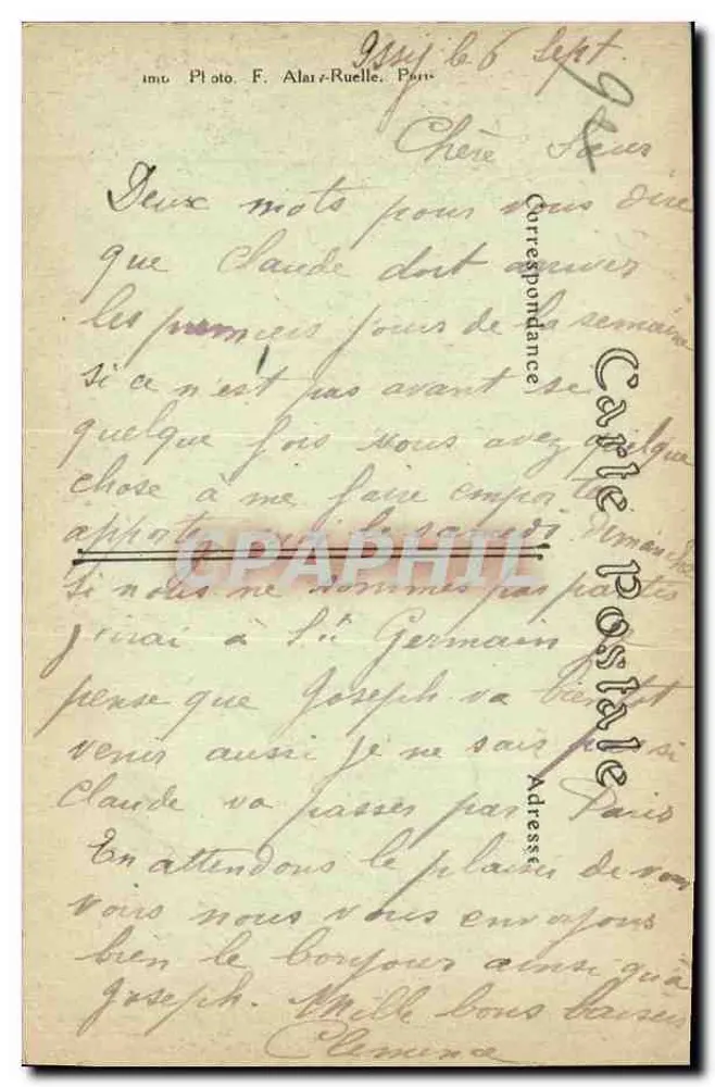 Issy-les-Moulineaux — Square de l'Hôtel-de-Ville (2. Ansicht) — M. C. F. L. Paris-Meudon - Rückseite