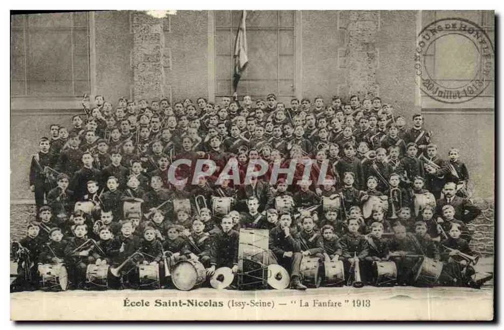 Schule Saint-Nicolas (Issy-Seine) — "Die Fanfare" 1913 — Kongress von Honfleur - Vorderseite