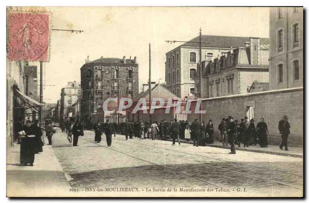 ISSY-les-MOULINEAUX — Ausgang der Tabakfabrik — G. I. - Vorderseite