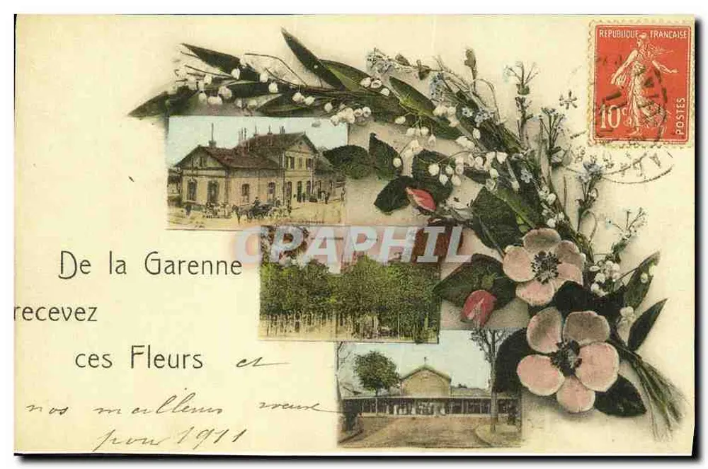 La Garénne-Bézons — Die Säule — Éditeur Éco Jérôme - Rückseite