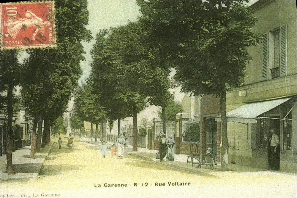 La Garenne - N° 12 - Rue Voltaire — editor Boucher, La Garenne - Frente