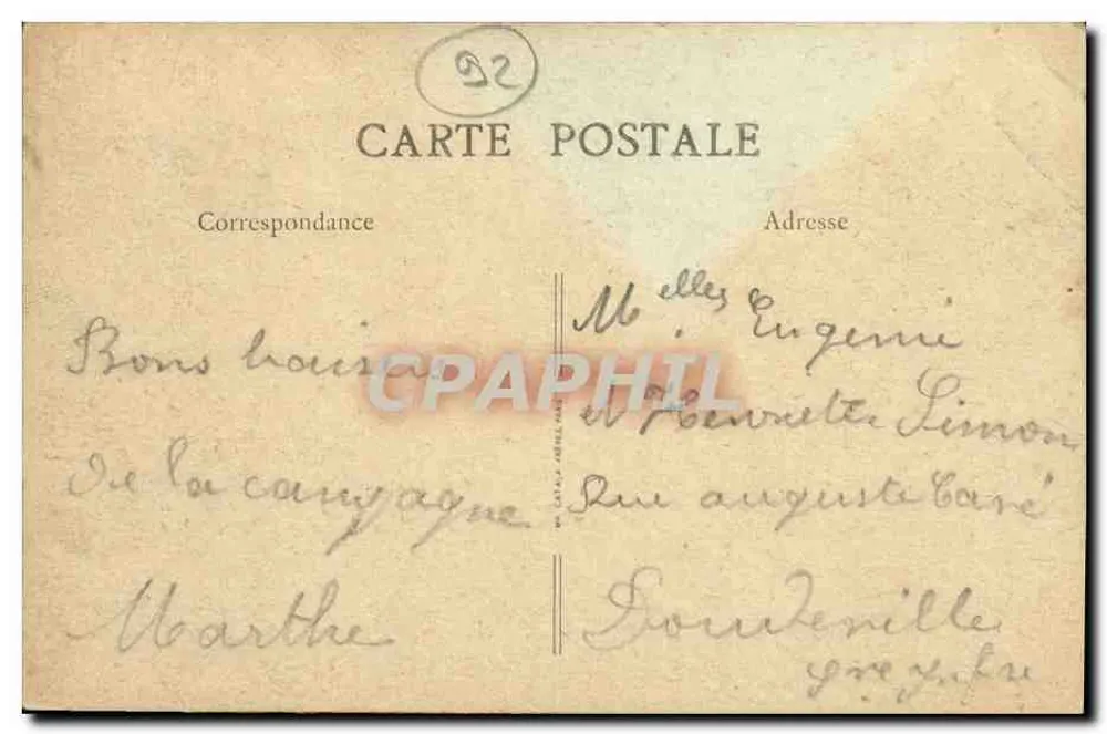 Asnières — Cimitero dei Cani — B.F. PARIS 59 - Verso